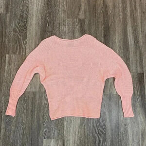 Womens CCK Style Apricot/Pink Sweater - L